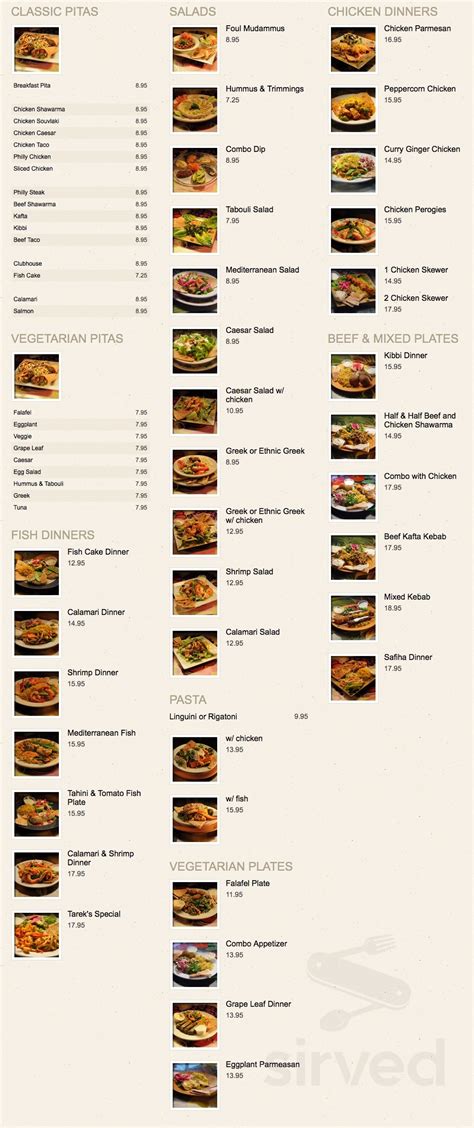 Tarek's cafe 2 halifax menu 5 / 5 (106 reviews) - Detailed ratings: Food (5